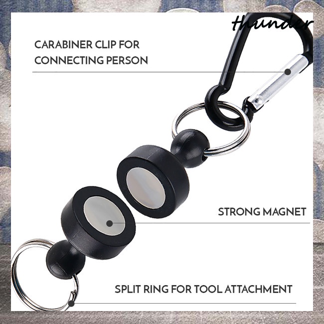 Sấm Sét Khóa Nam Châm Chống Rơi Phụ Kiện Câu Cá Ngoài Trời