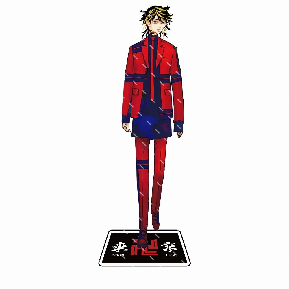 Mô hình Standee Anime Figure Haitani Ran Cosplay Tokyo Revengers 4 Phụ kiện trang trí để bàn góc học tập