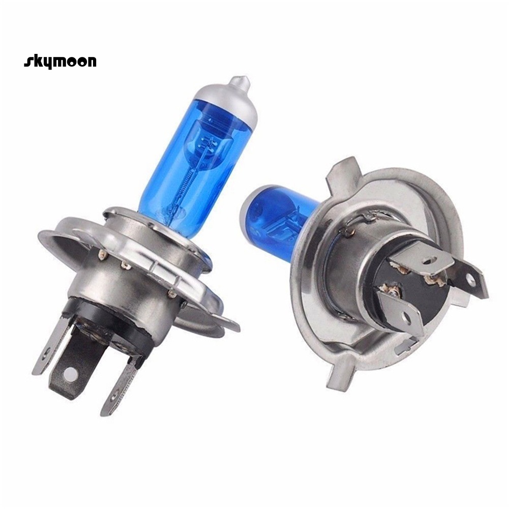 Bộ 2 Bóng Đèn halogen h4 12v 100 / 90w p43t Siêu Sáng Chuyên Dụng Cho Xe Hơi