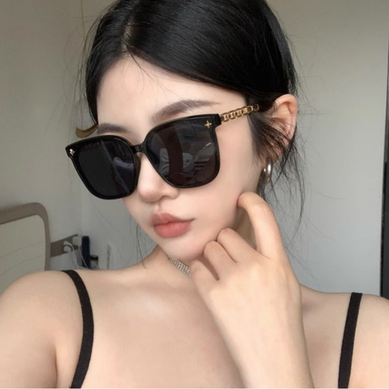 Papaozhu Kính Mát Gọng Vuông Lớn Chống Tia uv400 Phong Cách vintage