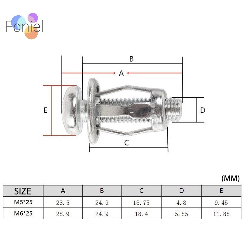 Set 10 Ốc Vít Kim Loại m5 / m6 Chuyên Dụng Cho Xe Hơi