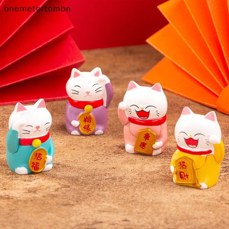 Đồ trang trí Chú Mèo May Mắn mini Trang Trí