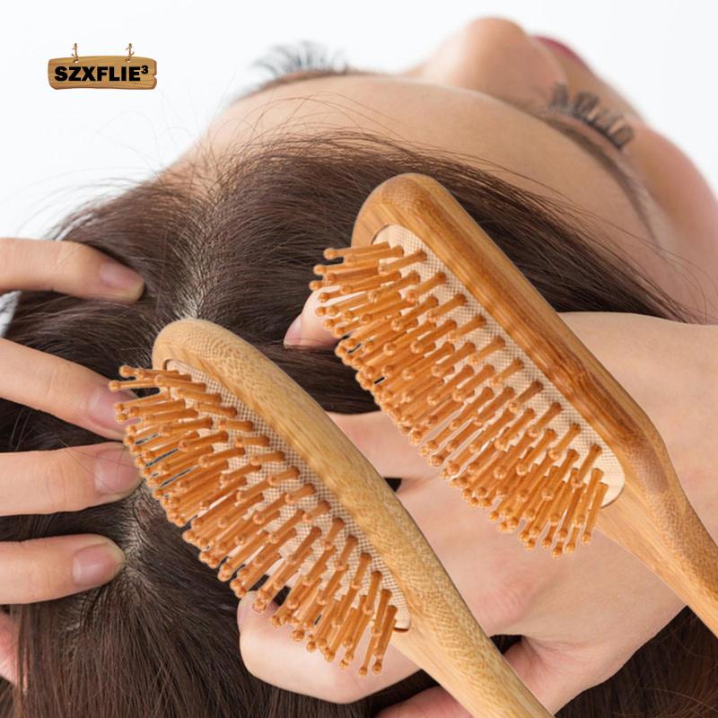 Lược Chải Tóc Bằng Tre Mát Xa Da Đầu Dành Cho Nam Và Nữ