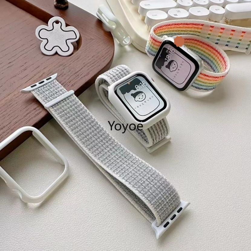 Dây nylon Đeo Cổ Tay Thể Thao Cho apple watch 44mm 40mm 45mm 41mm 42mm ultra 2 9 8 se 7 6 5 4 3 49mm 38mm