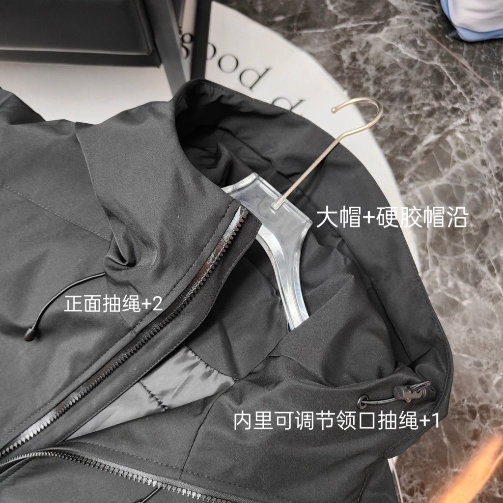 CVNJ ARC'TERYX high edition six-generation black gold embroidered hard shell jacket LT outdoor mountaineering couple waterproof windproof coat