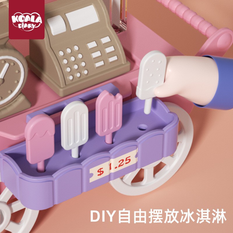 Koala Mô Hình Xe Kem Đồ Chơi mini Cho Bé Gái 3 Tuổi