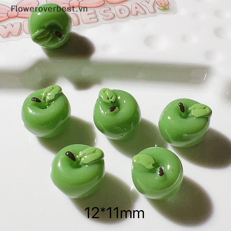 Set 5 Quả Táo Giả mini Tỉ Lệ 1: 12 Dùng Để Trang Trí Nhà Búp Bê