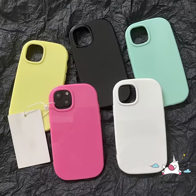 Ốp Điện Thoại Mềm Chống Sốc Màu Trơn Phát Quang Cho iphone 11 15 14 13 12 pro max xr x xs 6s 6 7 8 plus