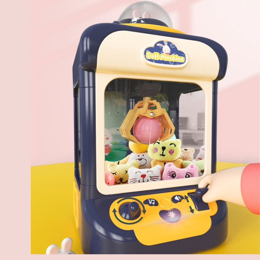 Máy gắp thú, đồ chơi gắp gấu bông mini có nhạc có đèn Bi's House