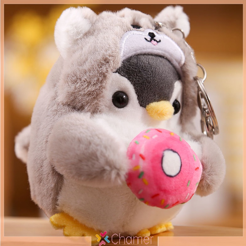 Móc Khóa Hình Chim Cánh Cụt Nhồi Bông Dễ Thương Mới