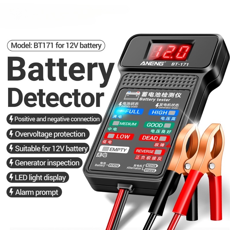 ANENG Lt Máy Kiểm Tra Công Nghiệp Ltaneng bt-171 12v Đa Chức Năng Có Màn Hình led Hiển Thị