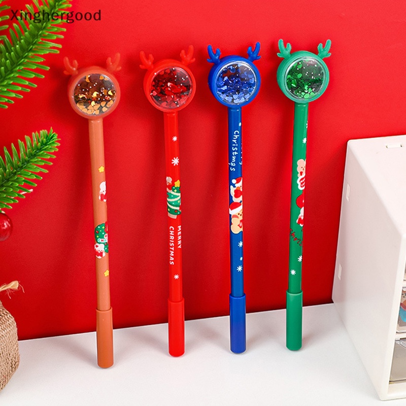 Xinghergood Bút Mực gel Hình Tuần Lộc Giáng Sinh Nhiều Màu Dễ Thương Cho Trẻ Em