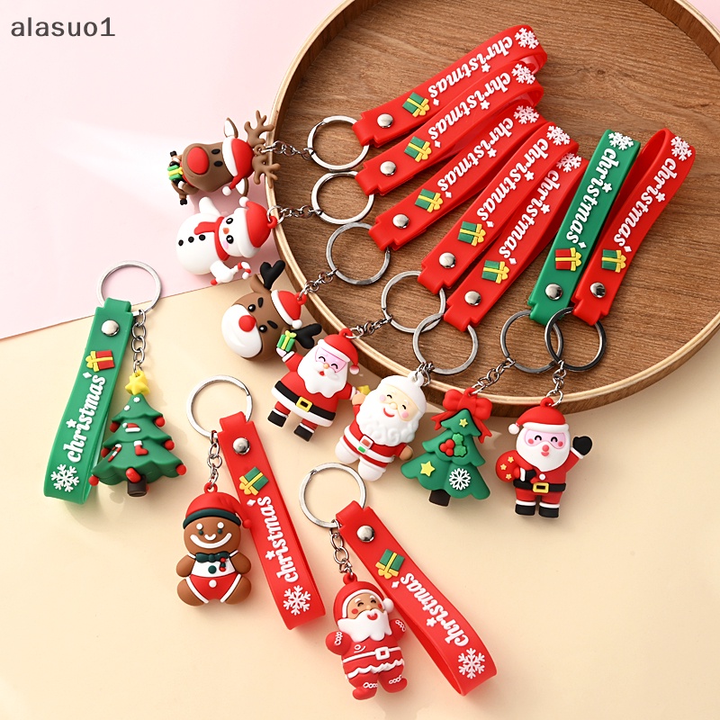 Móc Khóa Ba Lô / Móc Khóa Trang Trí Túi Xách Hình Ông Già Noel Hoạt Hình Dễ Thương xmax
