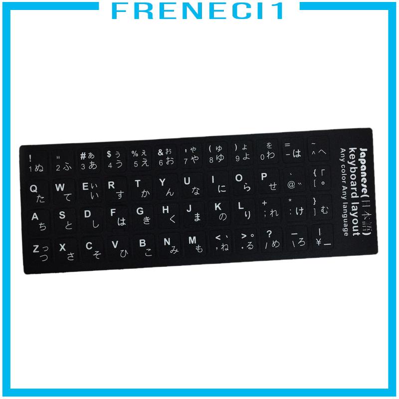 Miếng Dán Màu Đen In Chữ Siêu Bền Trang Trí Bàn Phím laptop Máy Tính Để Bàn