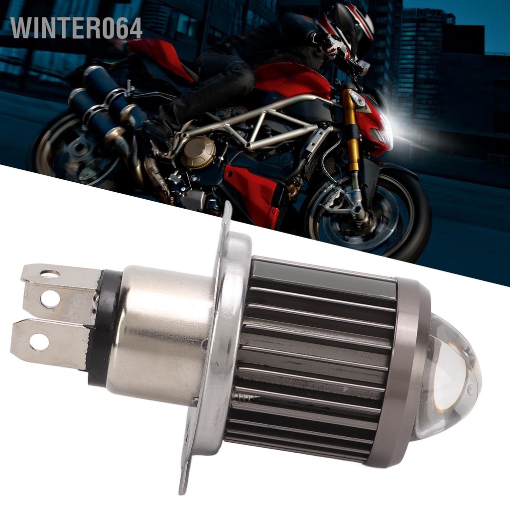 Đèn pha xe máy Bóng đèn LED Cao thấp Chùm sáng kép Màu phổ thông 10‑30V Winter064
