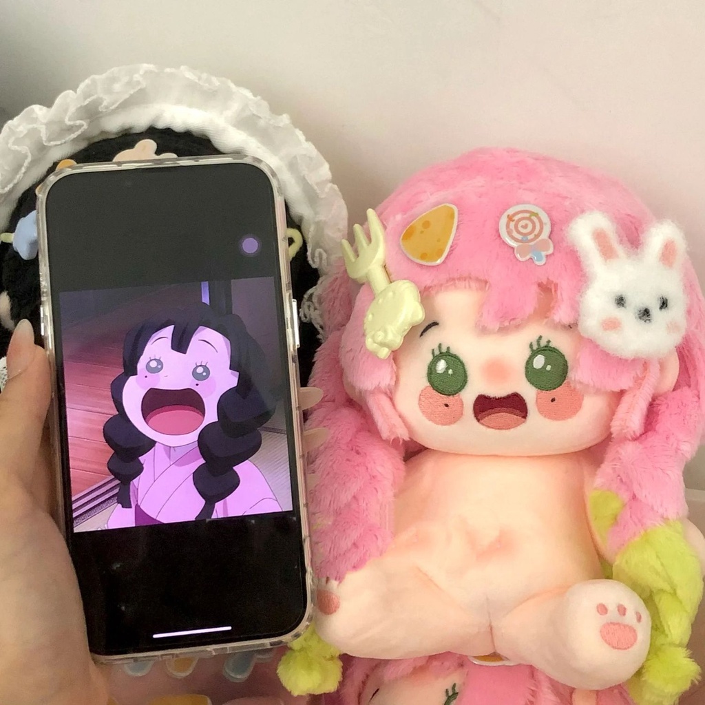 Búp Bê 20cm Hóa Trang Nhân Vật kanroji mitsuri plushie Trong Phim Hoạt Hình demon slayer