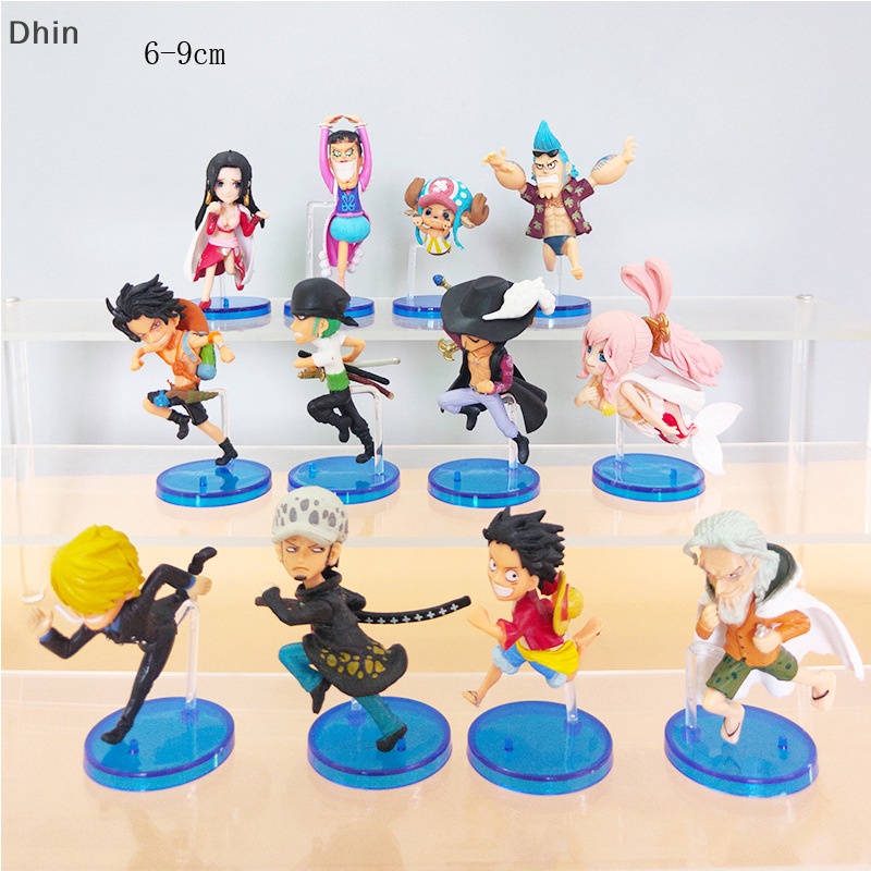 Set 12 Mô Hình Nhân Vật Phim one piece Kích Thước 6-8cm