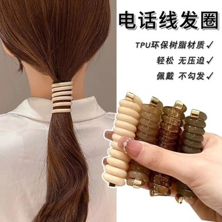 Dây buộc tóc dạng xoắn co giãn tốt thời trang cho nữ