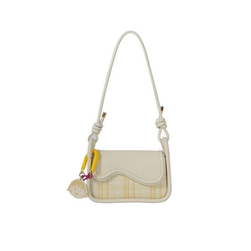 Túi Xách Đeo Vai Màu Kem Thời Trang Mùa Hè Dành Cho Nữ