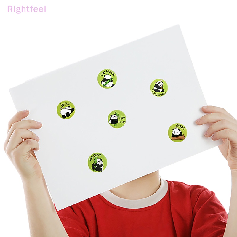 Set 500 Sticker 1inch / 2.5cm Hình Gấu Trúc Dễ Thương Dùng Để Dán Phong Bì Mới