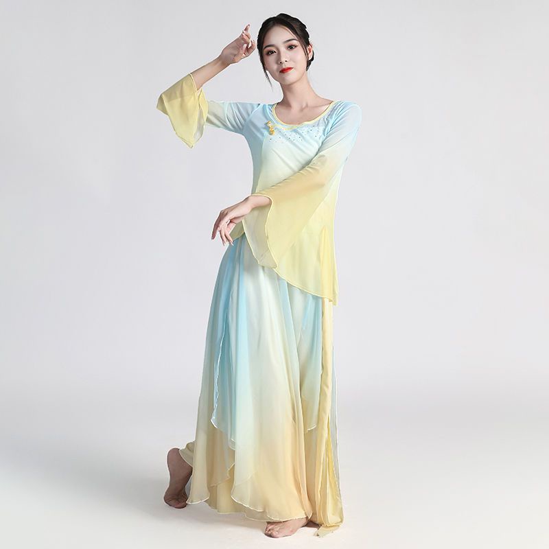 Trang Phục Múa Quạt Phong Cách Trung Hoa Cổ Điển Cho Nữ