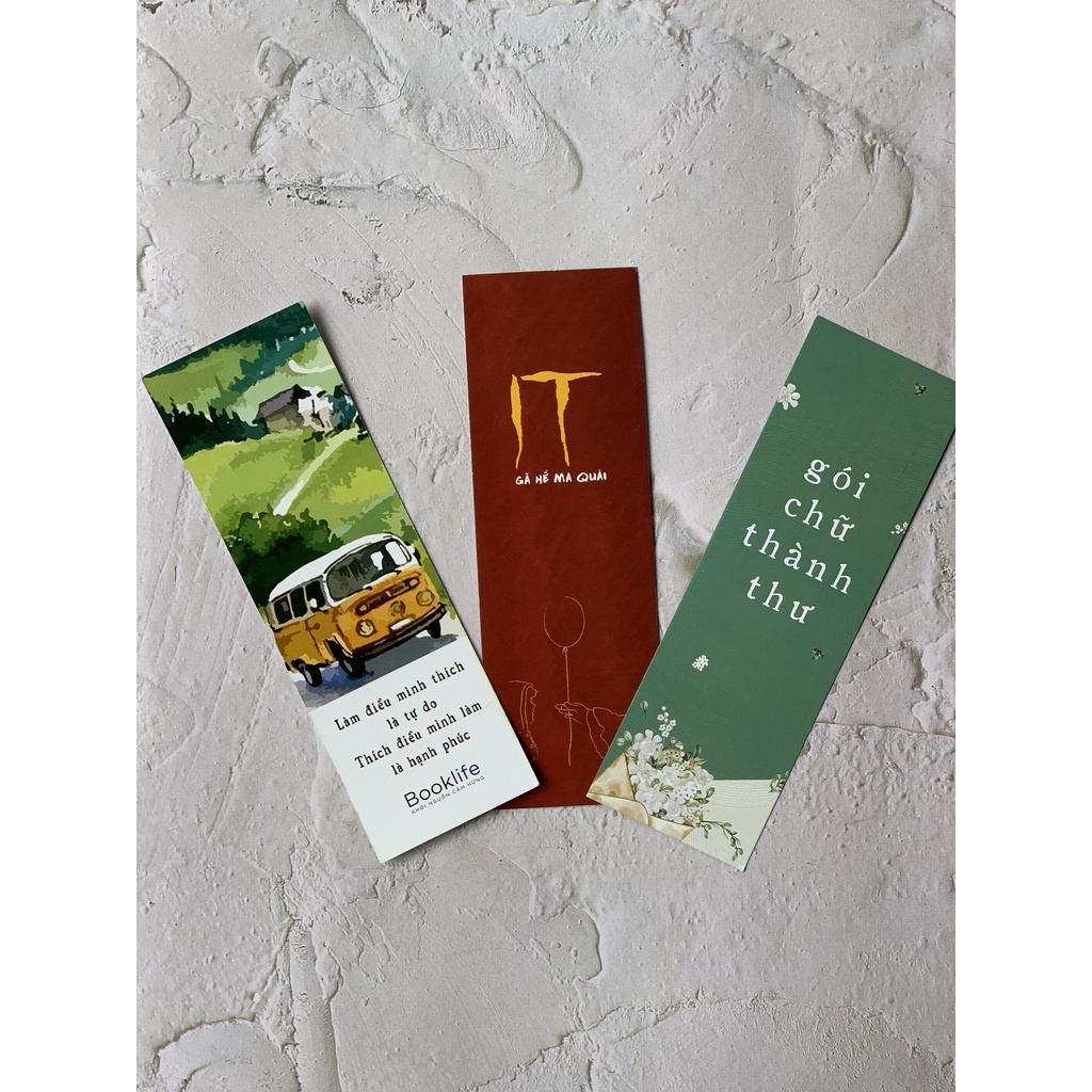 Quà Tặng Bookmark Giấy Cứng Hình Ngẫu Nhiên - 1980books