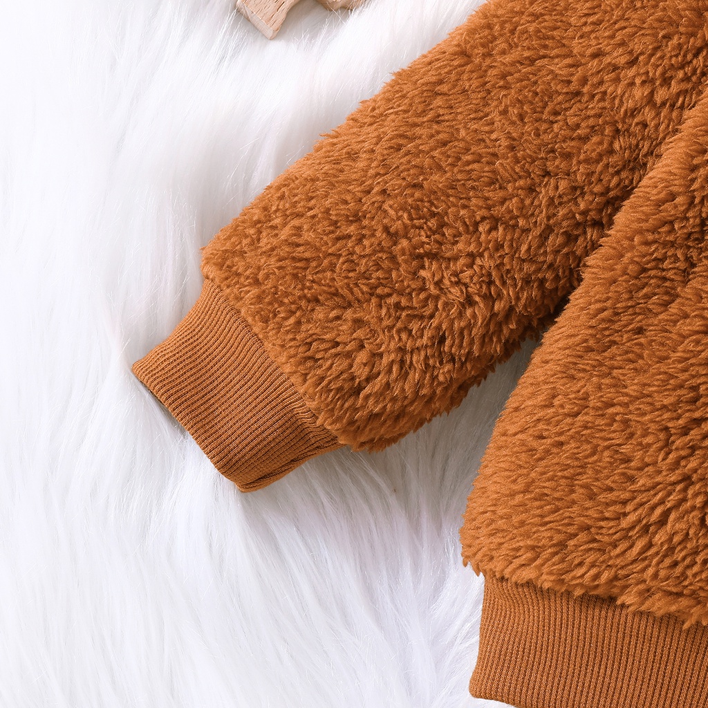 Combo bộ đồ bé trai gái 3-36 tháng In Hình Gấu Nâu Hoạt Hình dài tay áo phông quần dài Giữ Ấm set thời trang Mùa Đông cho bé trẻ em sơ sinh