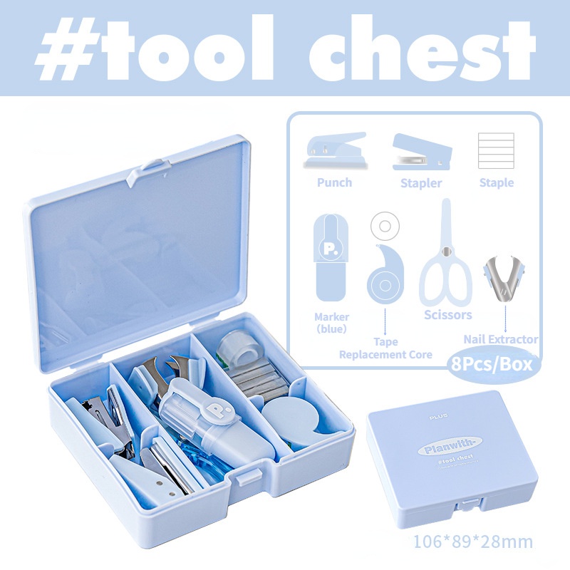 Set 8 Dụng Cụ Dập Lỗ Đa Năng Phong Cách Hàn Quốc