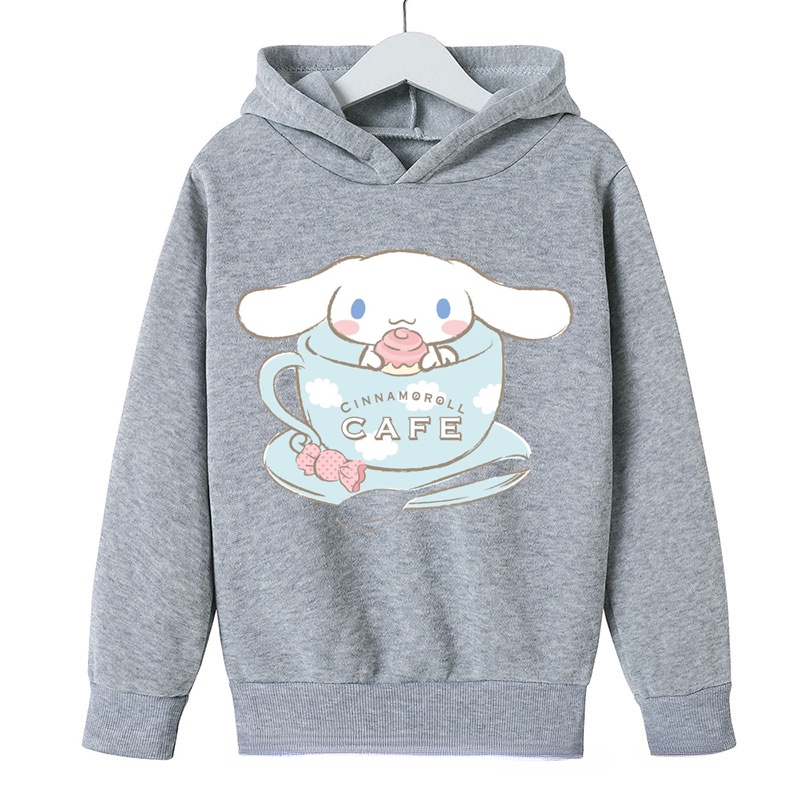 Mới Áo hoodie Tay Dài In Hình sanrio cinnamoroll Dễ Thương Cho Bé