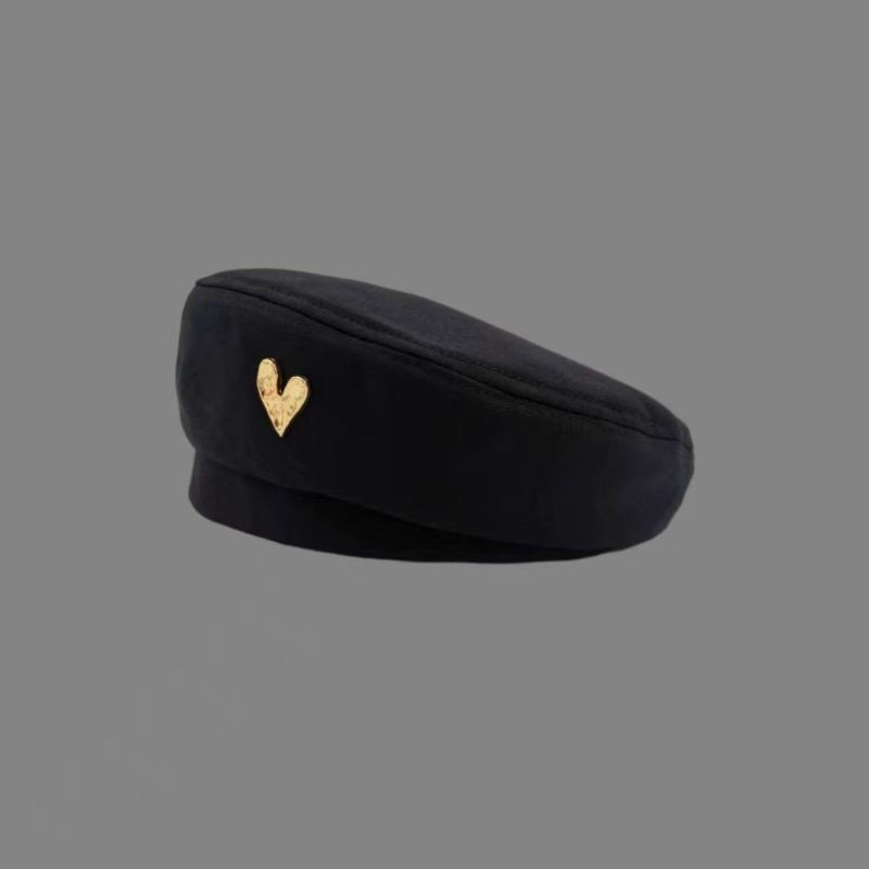 Mũ nồi mũ Beret dạ họa tiết phong cách Nhật Bản, mũ mùa đông cho nữ