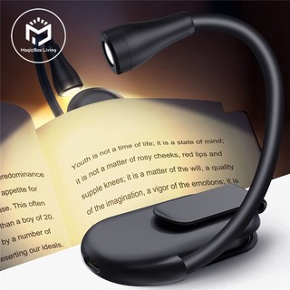 Đèn đọc sách có thể sạc lại đèn đọc sách led mini đèn kẹp dễtrắng mát ấm 3 cấp độ đèn đọc sách ban đêm