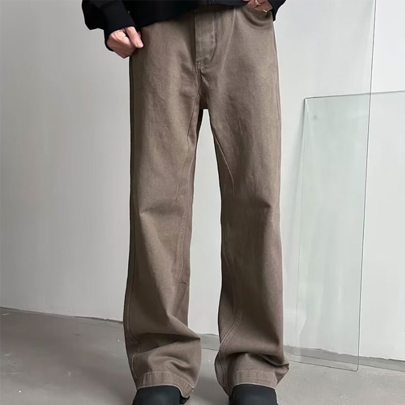 Quần jeans Nam Dài Ống Rộng Thời Trang