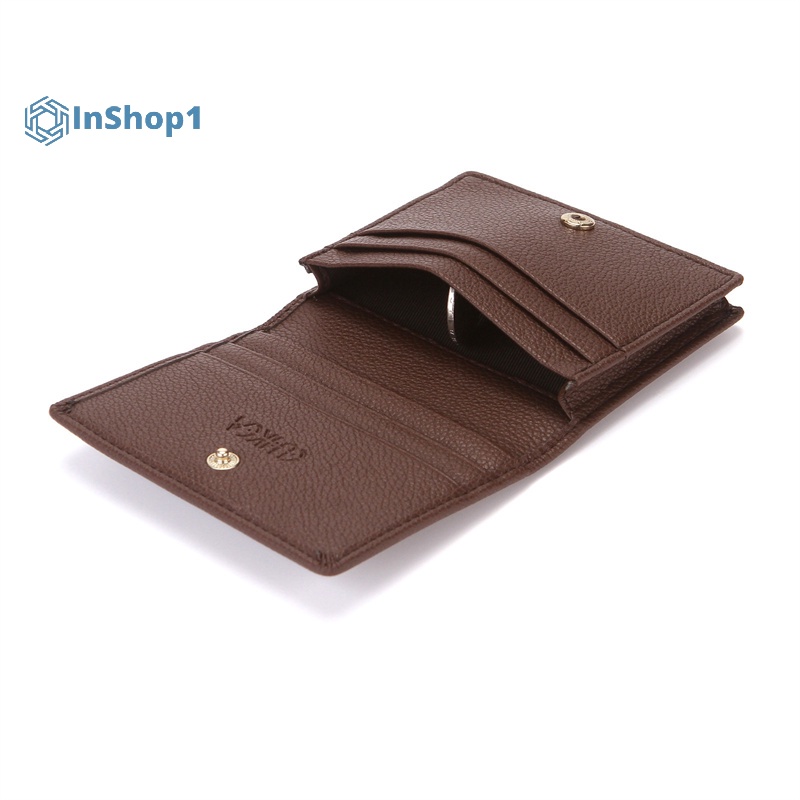 Ví Da pu Màu Trơn Đựng Tiền Xu mini Họa Tiết Trái Vải Thủ Công M Ii M Ii M I inshop1] Cho Nam