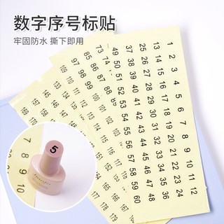 Nhãn dán đánh dấu số son môi hình tròn tiện dụng