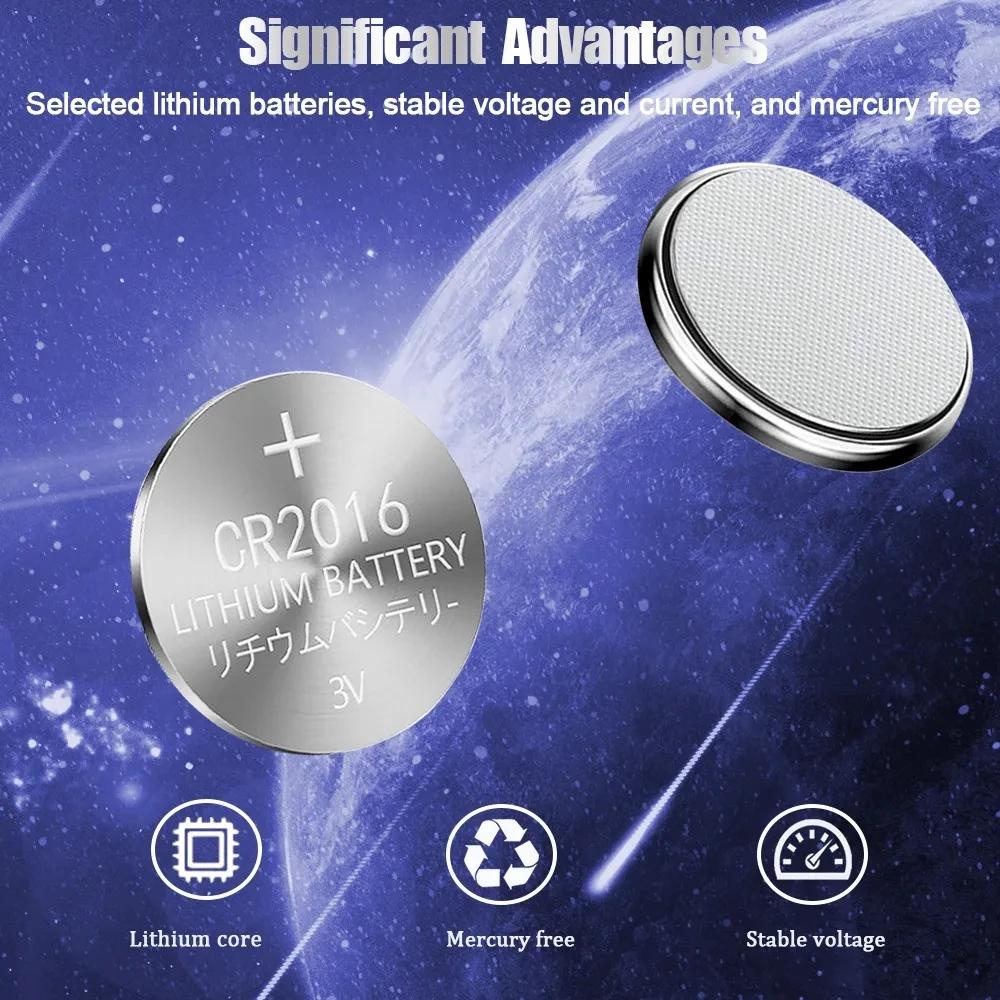 Set 5-20 Pin lithium cr2016 3v 2016 dl2016 ecr2016 br2016 Cho Đồng Hồ / Chìa Khóa Xe Hơi