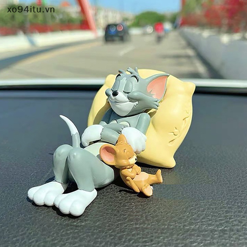 Xoitu Mô Hình Mèo tom Và Chuột jerry Để Bàn Trang Trí Xe Hơi