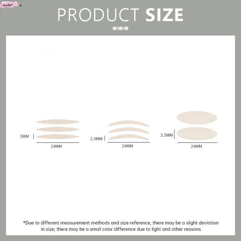 Briskyee🎶Kích Mí Tàng Hình Trong Suốt Tàng Hình Vân Lưới Sẵn Keo 48 miếng