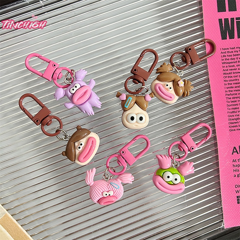 Móc Khóa Búp Bê Hoạt Hình Xấu Xí Vui Nhộn Trang Trí Ba Lô Xe Hơi