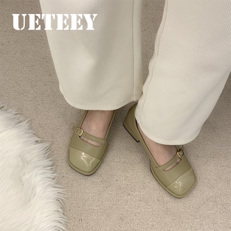 UETEEY  giày búp bê đế cao lolita giày Mary Jane Đế da mềm đế thời trang Thoáng khí Màu sắc đa dạng Hợp thời Thấm hút mồ hôi FLF23A0SRU 43Z231026