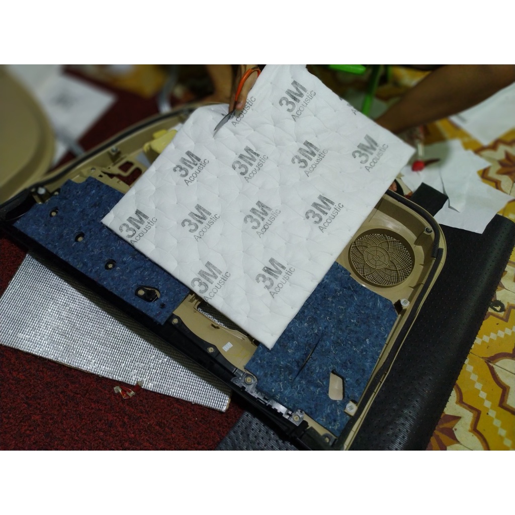 BÔNG TIÊU ÂM Ô TÔ 3M. BÔNG CÁCH ÂM Ô TÔ 3M. BÔNG CÁCH NHIỆT XE HƠI 3M. DÀY 10MM, KÍCH THƯỚC 80x50CM