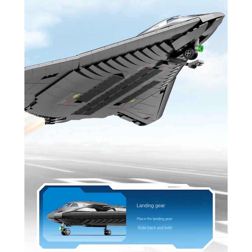 Bộ 1163 Mô Hình Máy Bay Ném Bom h20 Cho Bé Mới