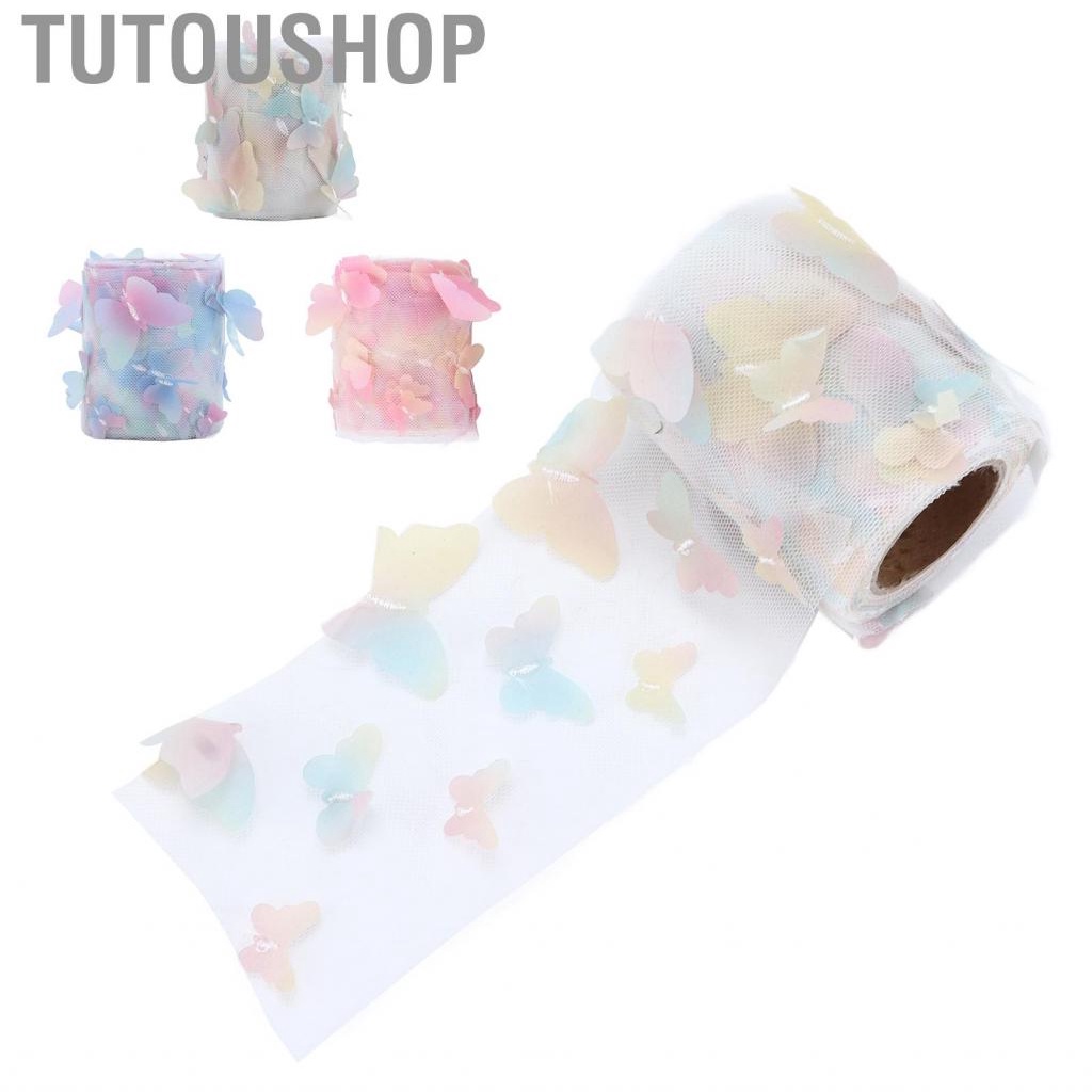 Tutoushop Tulle Ribbon Roll Material for Anniversary Weddings Christmas