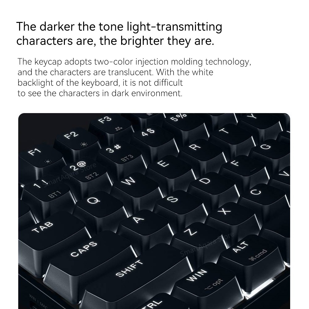 Bàn Phím Cơ xiaomi tkl 87 Phím bluetooth 2.4ghz 3 Chế Độ Dùng Để Chơi Game