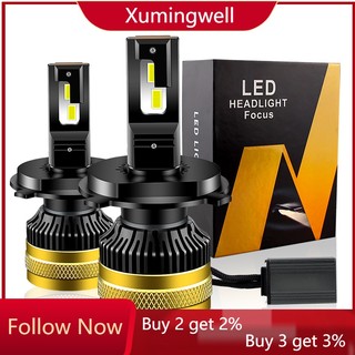 Bộ 2 đèn pha led h1 h4 h7 80w 30000lm h8 h9 h11 hb4 hb3 9005 9006 turbo 6000k chất lượng cao cho xe hơi