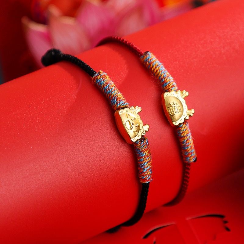 Vòng Đeo Tay May Mắn Năm Mới 2024 Hình Rồng Phong Cách Trung Hoa