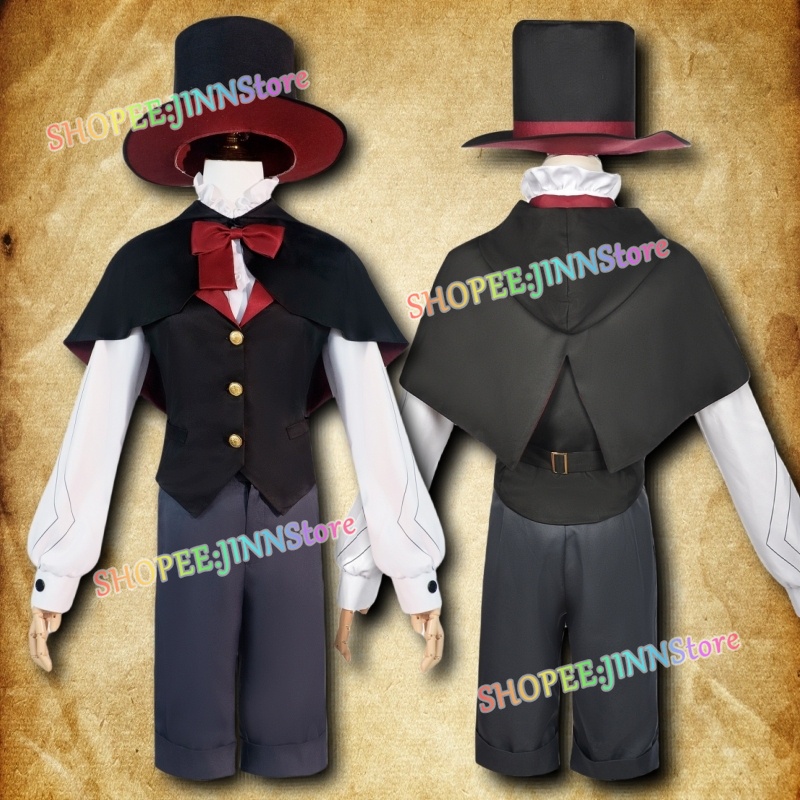 - Jinn - Lyette lyney Bộ Trang Phục cosplay + Bộ Tóc Giả + Cài Tóc Đính Nơ Hóa Trang lynette Lyyney