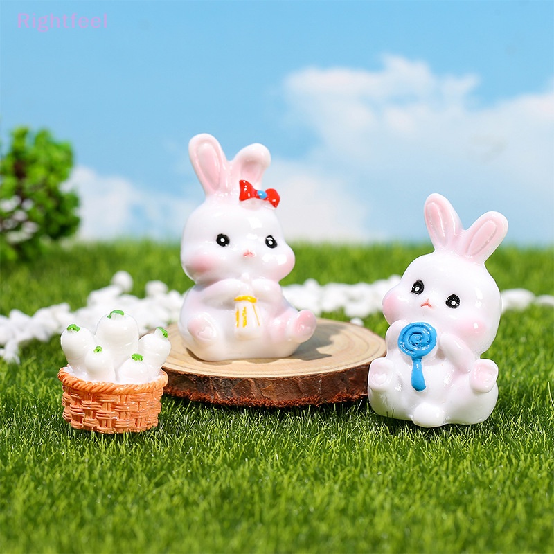 Cà Rốt / Thỏ Hoạt Hình Bằng Nhựa resin Dễ Thương Trang Trí Nhà Búp Bê Mới
