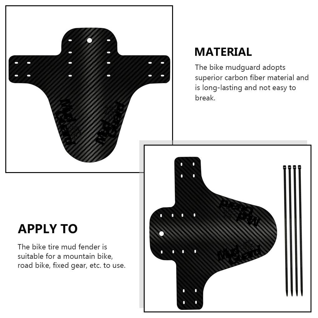 FENDER Dè Chắn Bùn Bằng Sợi Carbon Cho Xe Đạp Leo Núi Tấm chắn bùn sử dụng trước sau siêu bền chuyên dùng cho xe đạp MTB