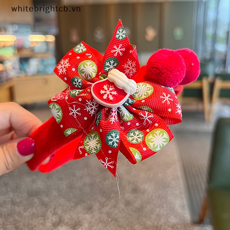 / / Cny Băng Đô Cài Tóc Trang Trí Tiệc Giáng Sinh Bằng Lông Nhung Đính Nơ Dễ Thương Xinh Xắn