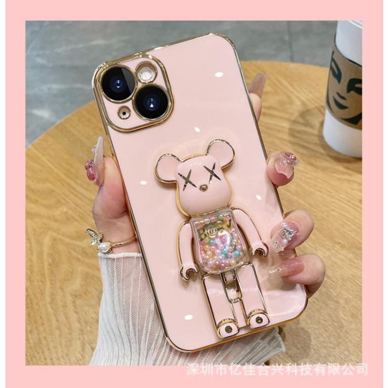 Ốp Điện Thoại Chống Rơi Có Giá Đỡ Hình Gấu Cho iphone 7 7 plus 8 8 plus xs xr 11 12 13 14 15 pro plus promax
